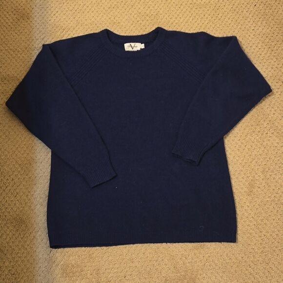 VERRAZANO ANGORA AND RABBIT VINTAGE CREWNECK SWEATER SIZE LARGE - Picture 1 of 6